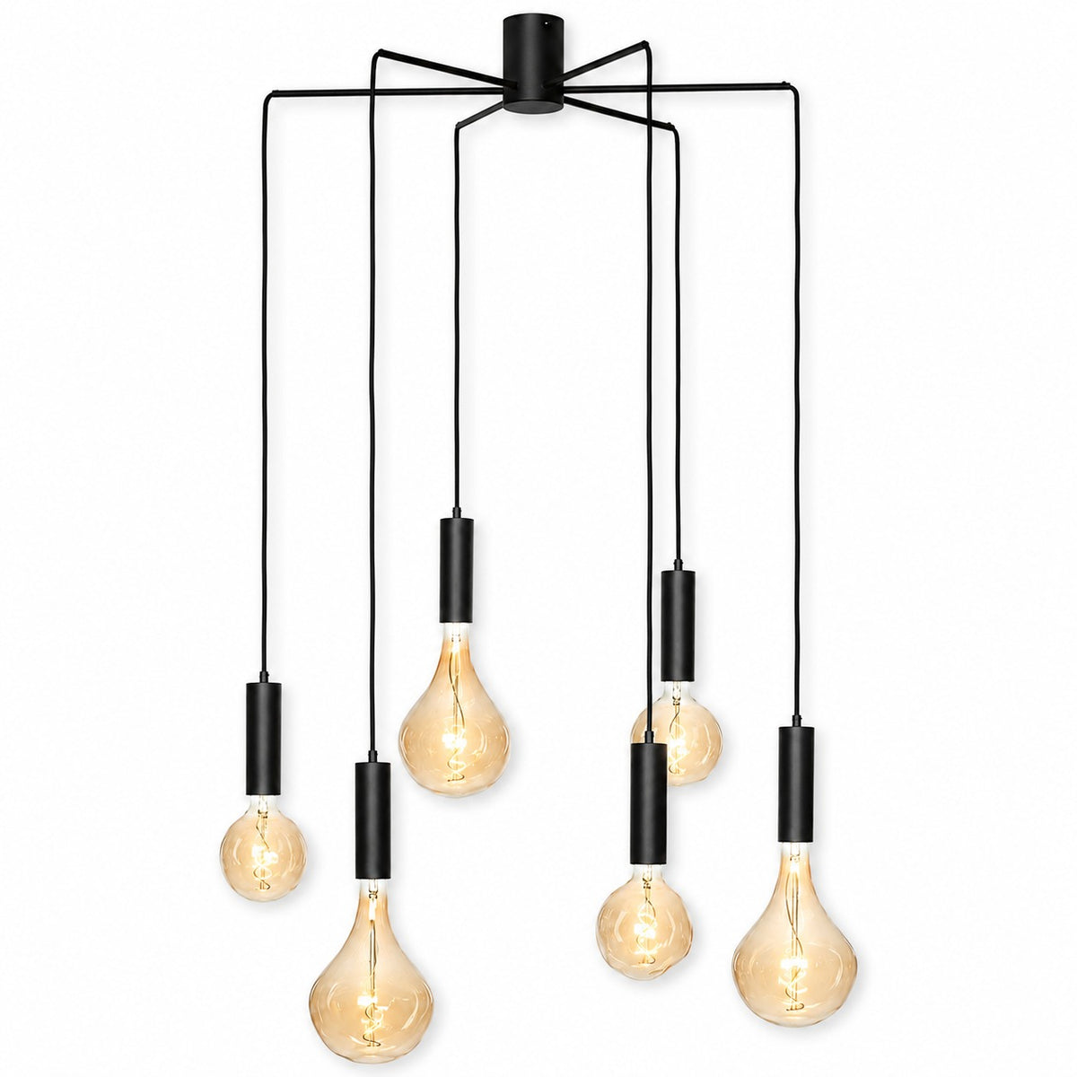 Ceiling Lamp Selma 3716S - Black - Lights on | Marcottestyle