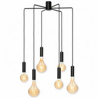 Ceiling Lamp Selma 3716S - Schwarz - Lights on