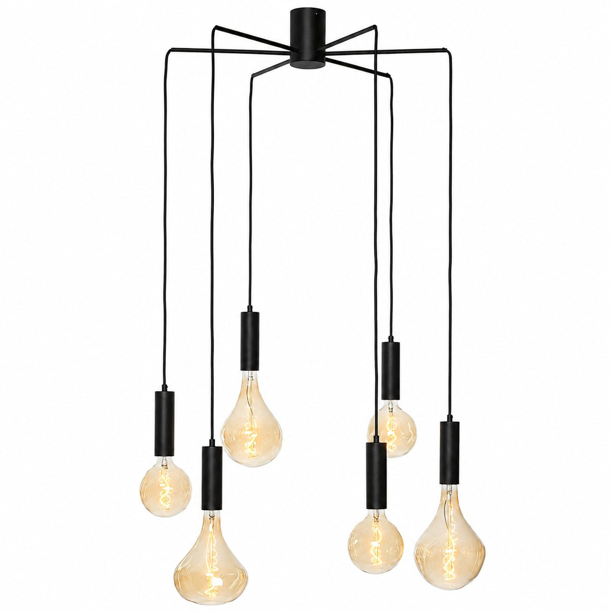 Ceiling Lamp Selma 7838A - Black - Lights on | Marcottestyle