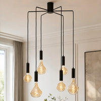Ceiling Lamp Selma 7838A - Black - In modern room