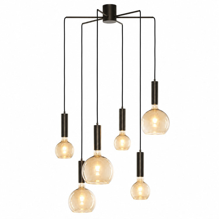 Ceiling Lamp Selma 8045D - Bronze - Lights on | Marcottestyle