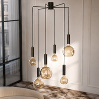 Ceiling Lampe Selma 8045D - Bronze - In modern room