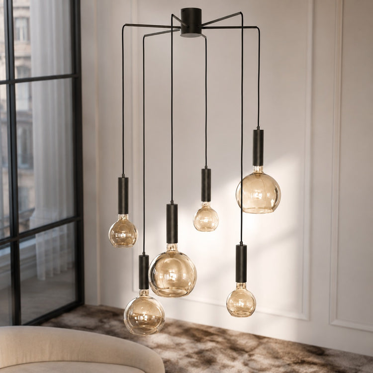 Ceiling Lamp Selma 8045D - Bronze - In modern room | Marcottestyle