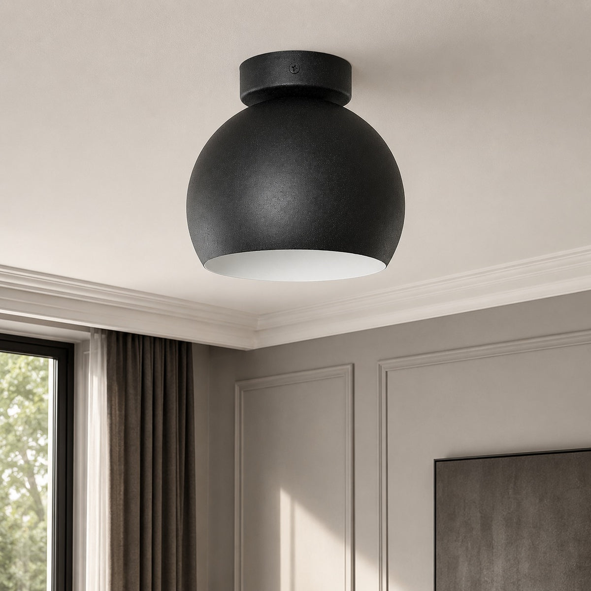 Ceiling Lamp Senja 5800H - Black - In modern room | Marcottestyle