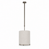 Hängelampe Senja 8419J bronze finish single E27 bulb contemporary cylindrical shade studio front view on pure white background mit soft contact shadows professional product photography by Marcottestyle