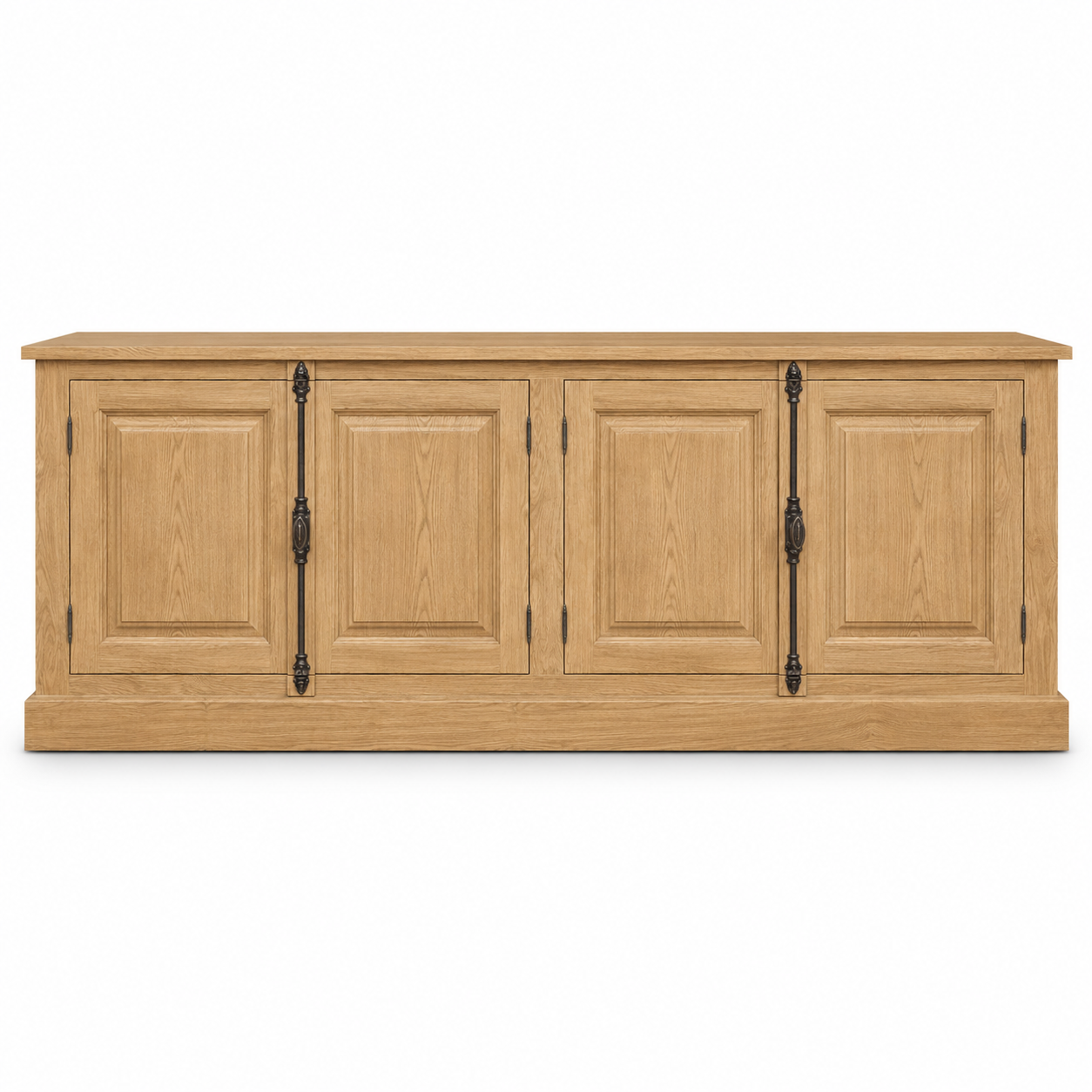 Sideboard - Chinon - Solid Oak - 219 x 50 x 78 cm - Oak