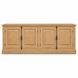 Buffet - Chinon - Chêne massif - 219 x 50 x 78 cm - Chêne