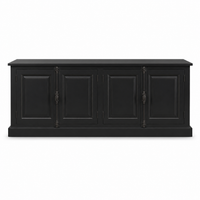 Sideboard - Chinon - Solid Pine - 219 x 50 x 78 cm - Black