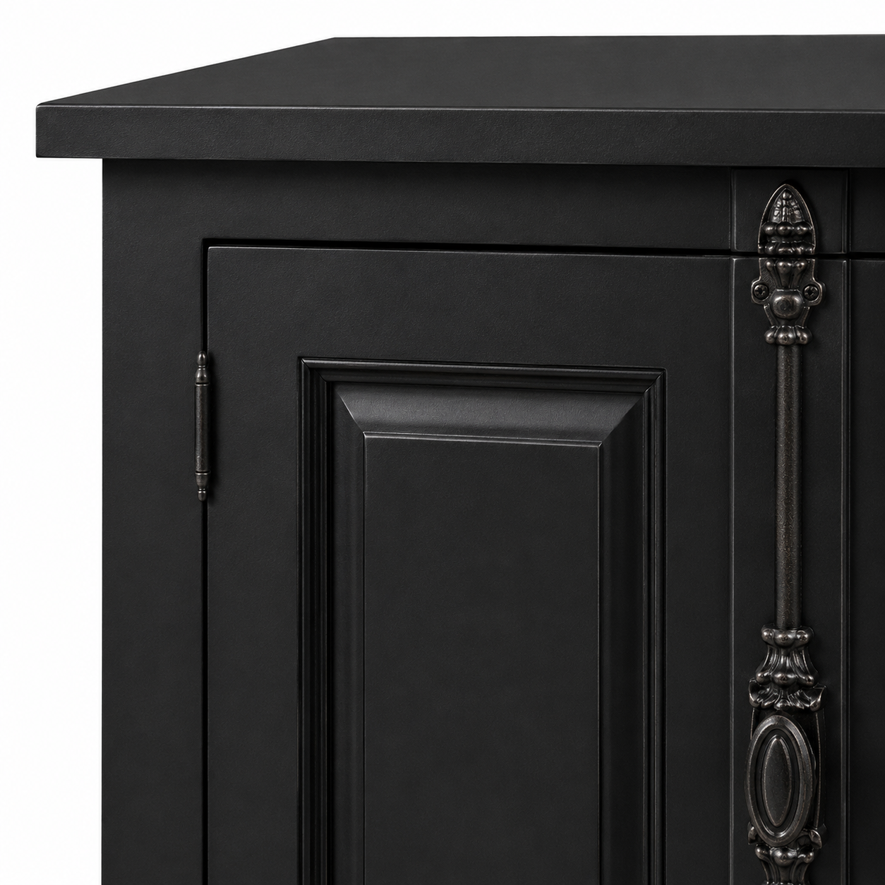 Sideboard - Chinon - Solid Pine - 219 x 50 x 78 cm - Black