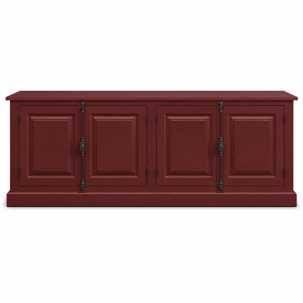 Sideboard - Chinon - Solid Pine - 219 x 50 x 78 cm - Bordeaux