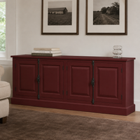 Sideboard - Chinon - Solid Pine - 219 x 50 x 78 cm - Bordeaux