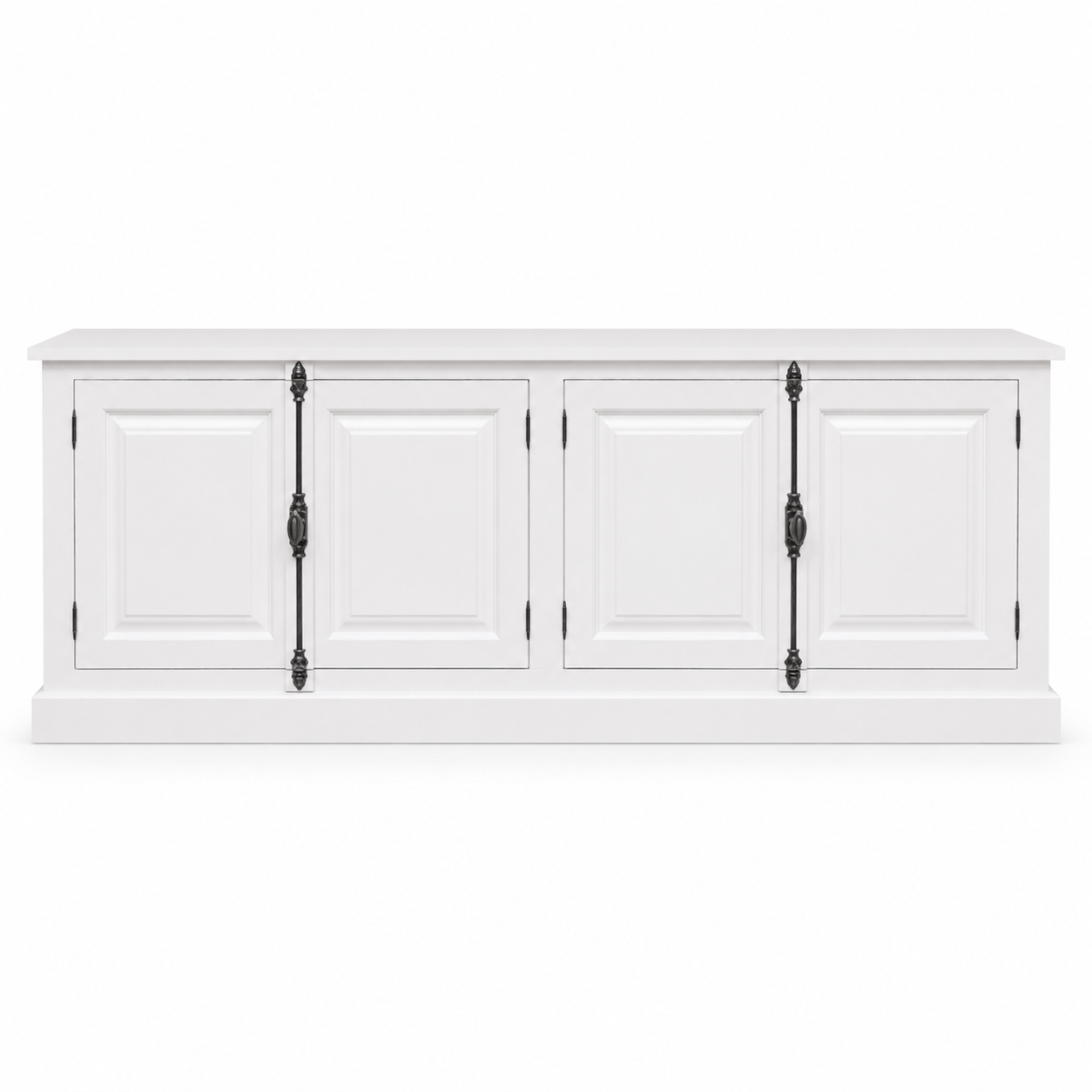 Sideboard - Chinon - Solid Pine - 219 x 50 x 78 cm - White