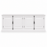 Sideboard - Chinon - Solid Pine - 219 x 50 x 78 cm - White