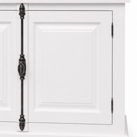 Sideboard - Chinon - Solid Pine - 219 x 50 x 78 cm - White