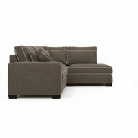 Sofa Beyoncé - Braun Brego 48 - mit Elegant Piping - 330x166 cm - Marcottestyle Shop