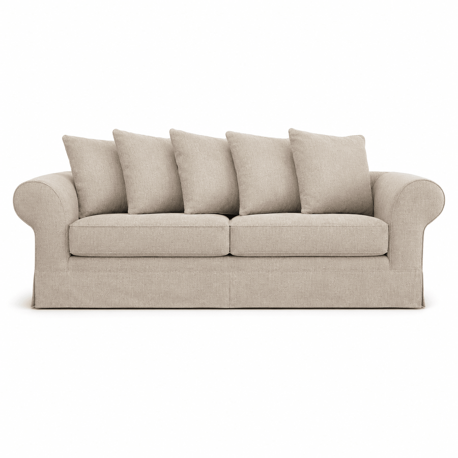 Sofa Capri - 2 Sitzer - Beige - Modular Country Style Sofa - 215x100x70cm - Marcottestyle Shop