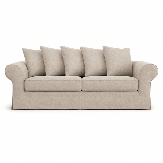 Sofa Capri - 2 Seater - Beige - Modular Country Style Sofa - 215x100x70cm - Marcottestyle