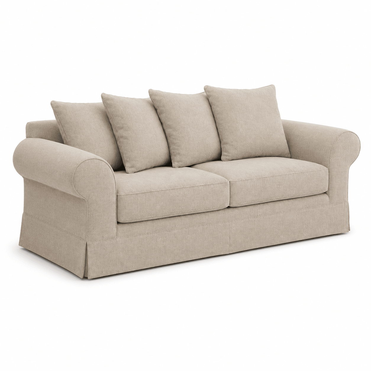 Sofa Capri - 2 Sitzer - Beige - Modular Country Style Sofa - 215x100x70cm - Marcottestyle Shop