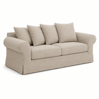 Sofa Capri - 2 Sitzer - Beige - Modular Country Style Sofa - 215x100x70cm - Marcottestyle Shop