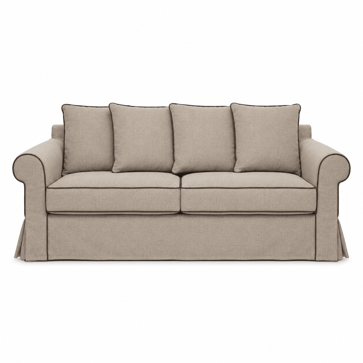 Sofa Castilliano - 3 Zits - met Elegante Bies - Modulair - Beige Brego 31 - Marcottestyle Shop