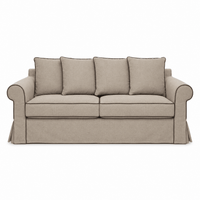 Sofa Castilliano - 3 Zits - met Elegante Bies - Modulair - Beige Brego 31 - Marcottestyle Shop