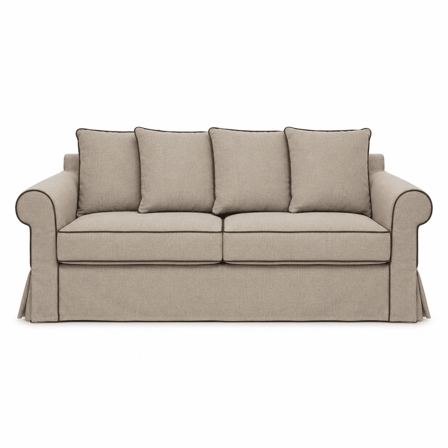 Sofa Castilliano - 3 Zits - met Elegante Bies - Modulair - Beige Brego 31 - Marcottestyle Shop