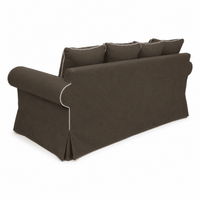 Canapé Castilliano - 3 seater - avec Elegant Piping - Modulair - Marron Brego 48 - Marcottestyle Shop