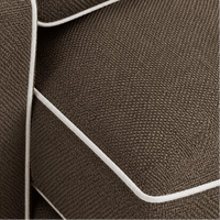 Canapé Castilliano - 3 seater - avec Elegant Piping - Modulair - Marron Brego 48 - Marcottestyle Shop