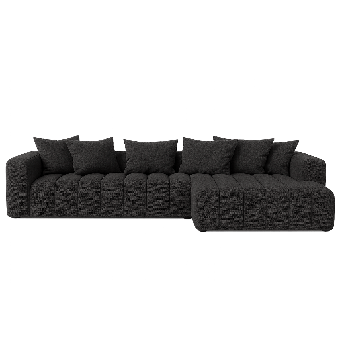 Sofá Marano - Oxford Black - 334 × 172 cm - Lounge Right - MCS | Marcottestyle
