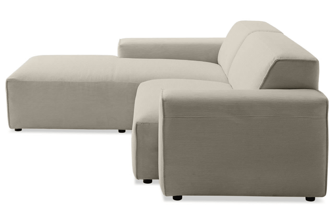 Sofa Viero – Beige – 2.5 - Seater mit Lounge 228 x 189 cm - Marcottestyle Shop Lounge Left