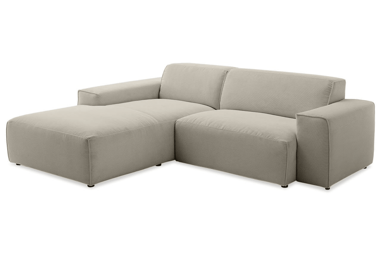 Sofa Viero – Beige – 2.5 - Seater mit Lounge 228 x 189 cm - Marcottestyle Shop Lounge Left