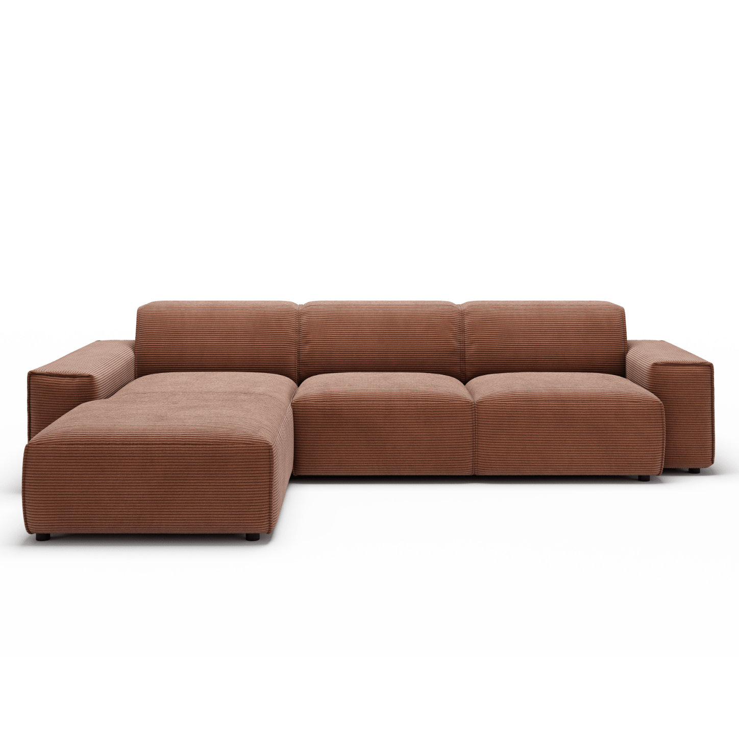 Sofa Viero – Braun – 299x189 cm - Marcottestyle Shop Lounge Left