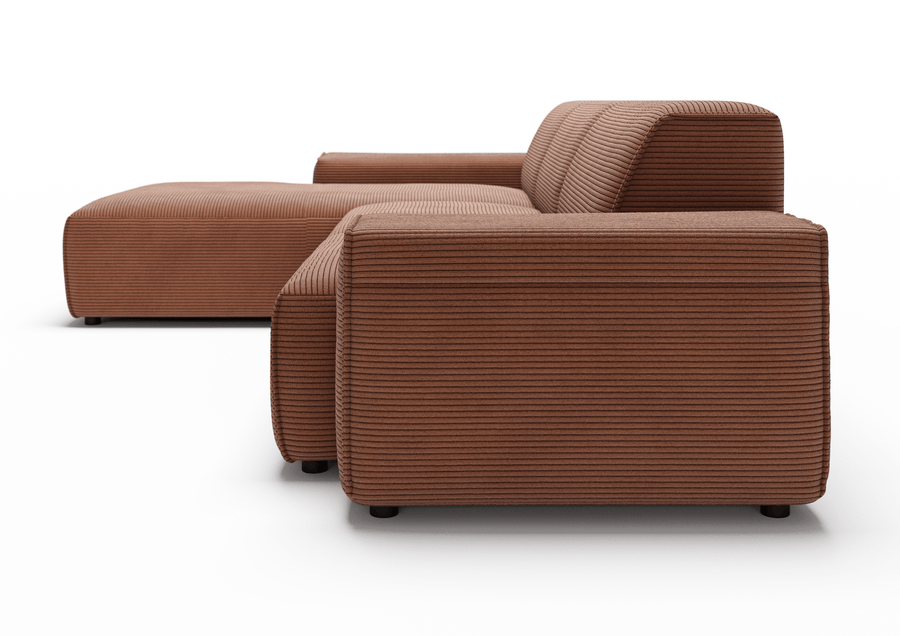 Sofa Viero – Braun – 299x189 cm - Marcottestyle Shop Lounge Left