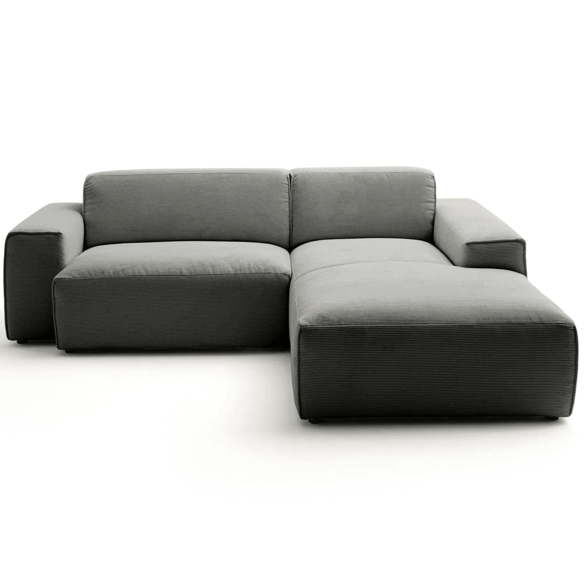 Canapé Viero – Gris foncé – 2.5 - Seater avec Lounge 228 x 189 cm - Marcottestyle Shop Lounge Right