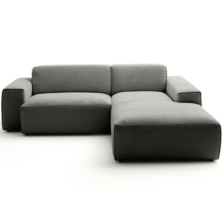 Canapé Viero – Gris foncé – 2.5 - Seater avec Lounge 228 x 189 cm - Marcottestyle Shop Lounge Right