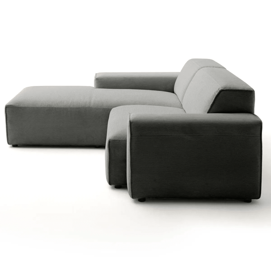 Canapé Viero – Gris foncé – 2.5 - Seater avec Lounge 228 x 189 cm - Marcottestyle Shop Lounge Left