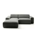 Canapé Viero – Gris foncé – 2.5-Seater avec Lounge 228 x 189 cm