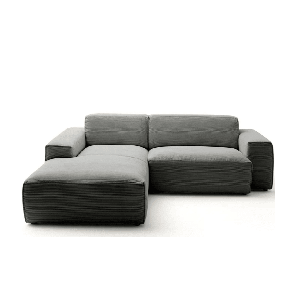 Canapé Viero – Gris foncé – 2.5 - Seater avec Lounge 228 x 189 cm - Marcottestyle Shop Lounge Left