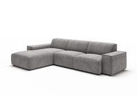 Canapé Viero – Gris foncé – 299x189 cm - Marcottestyle Shop Lounge Left