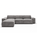 Canapé Viero – Gris foncé – 299x189 cm