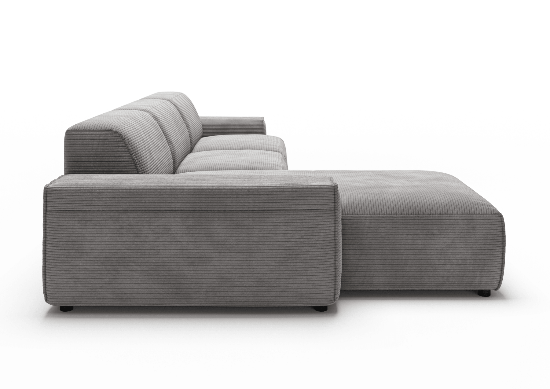 Canapé Viero – Gris foncé – 299x189 cm - Marcottestyle Shop Lounge Left