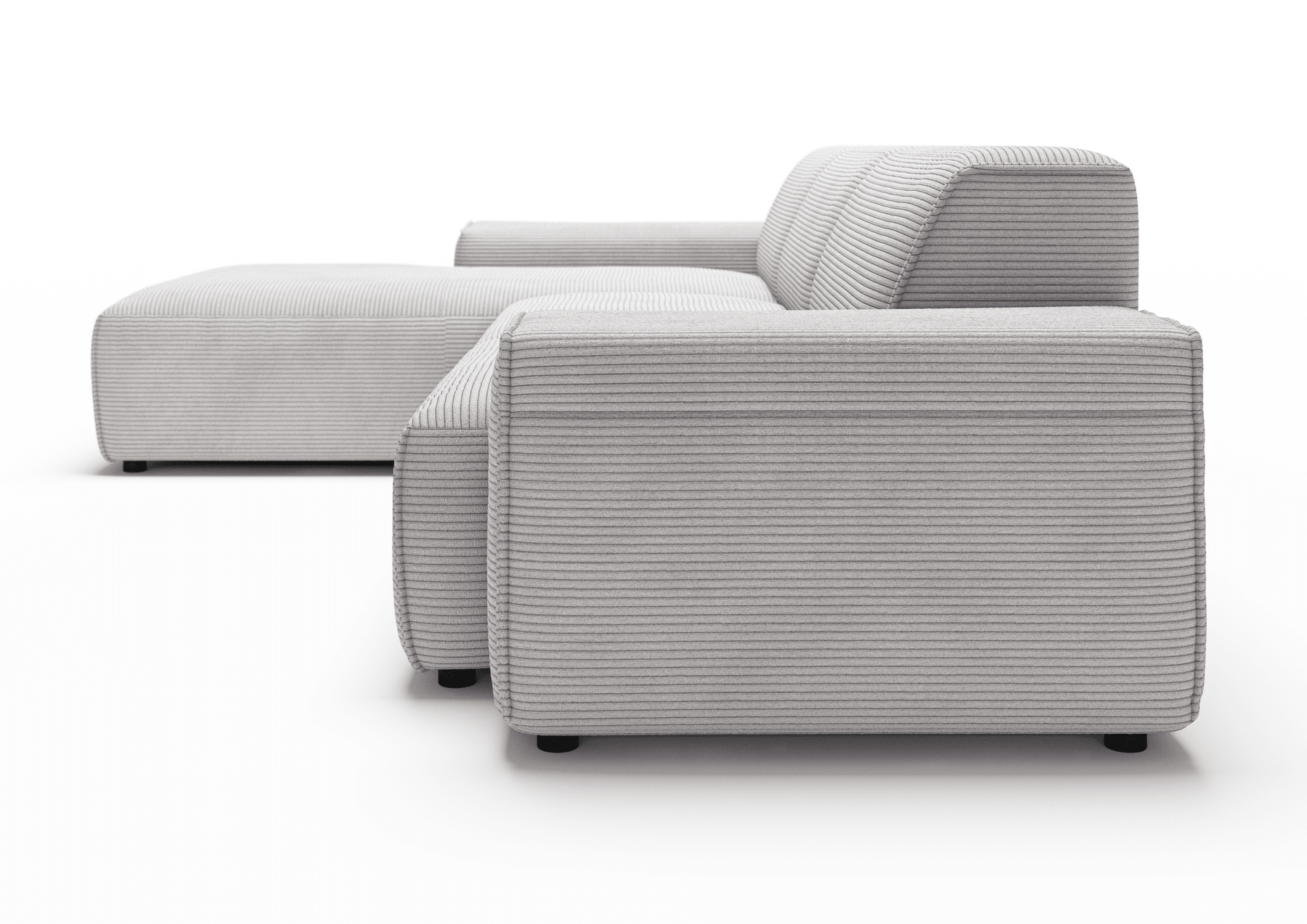 Sofa Viero – Grau – 299x189 cm - Marcottestyle Shop Lounge Left