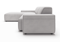 Sofa Viero – Grau – 299x189 cm - Marcottestyle Shop Lounge Left