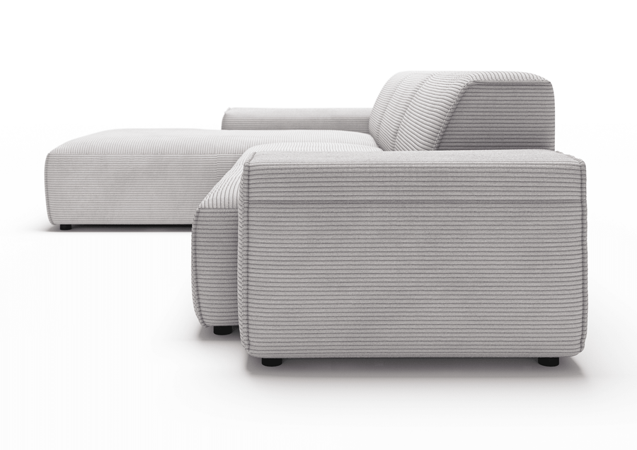 Sofa Viero – Grau – 299x189 cm - Marcottestyle Shop Lounge Left