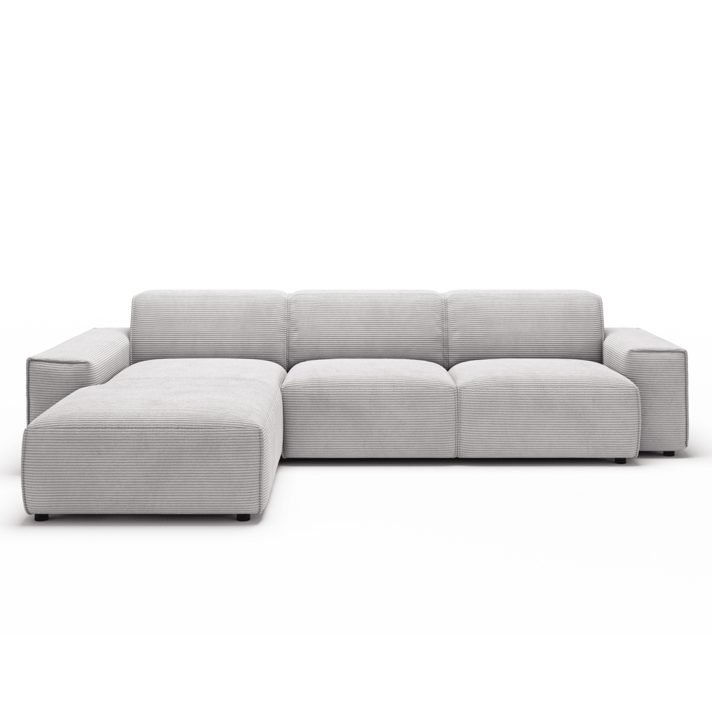 Sofa Viero – Grau – 299x189 cm - Marcottestyle Shop Lounge Left