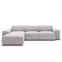 Sofa Viero – Grau – 299x189 cm - Marcottestyle Shop Lounge Left