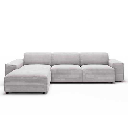 Sofa Viero - Grey - 299x189 cm - Marcottestyle Lounge Left