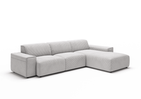 Sofa Viero – Grau – 299x189 cm - Marcottestyle Shop Lounge Left
