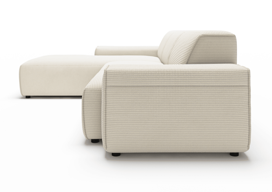 Sofa Viero – Elfenbein – 299x189 cm - Marcottestyle Shop Lounge Left