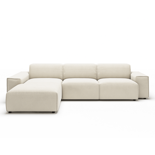Sofa Viero - Ivory - 299x189 cm - Marcottestyle Lounge Left